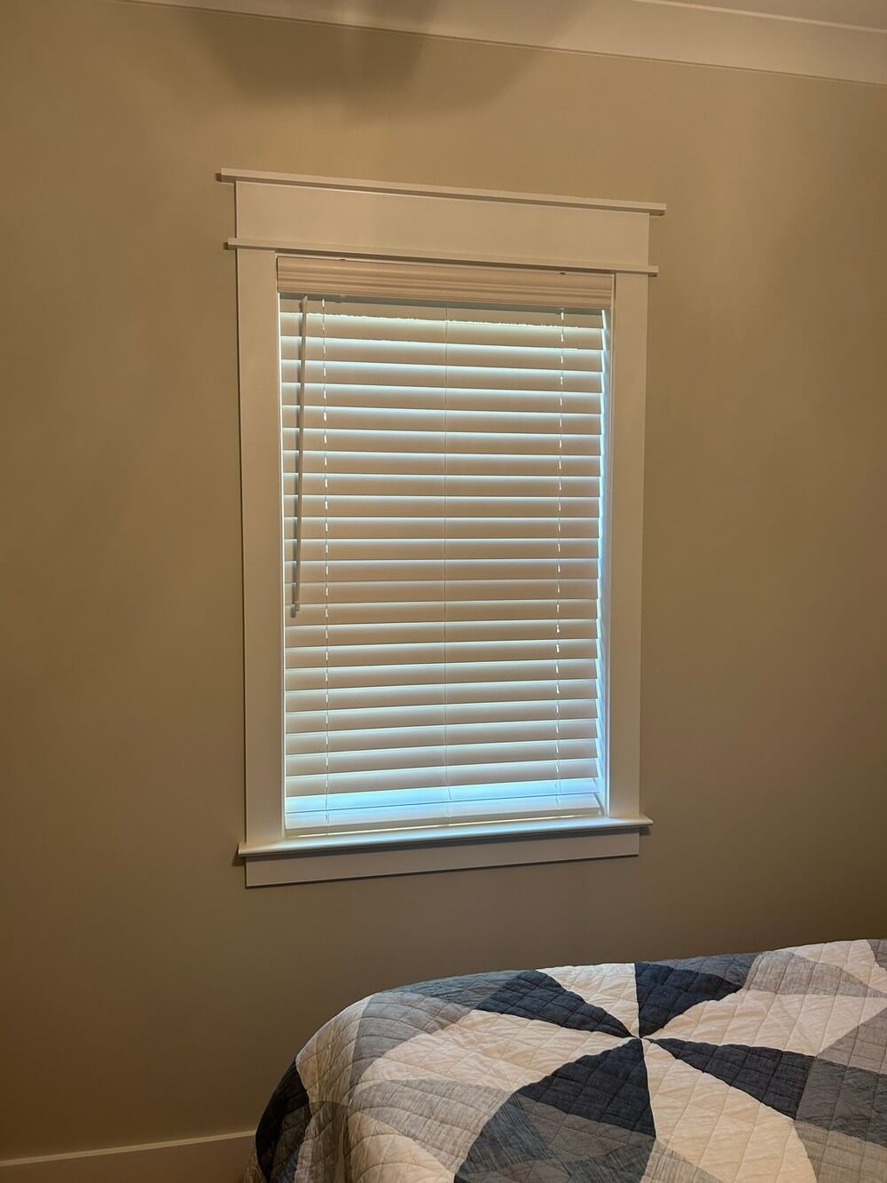 Stunning 2 1/2-inch Faux Wood Blinds and Frosted Glass Privacy Tint on Tubman Rd in Appling, GA