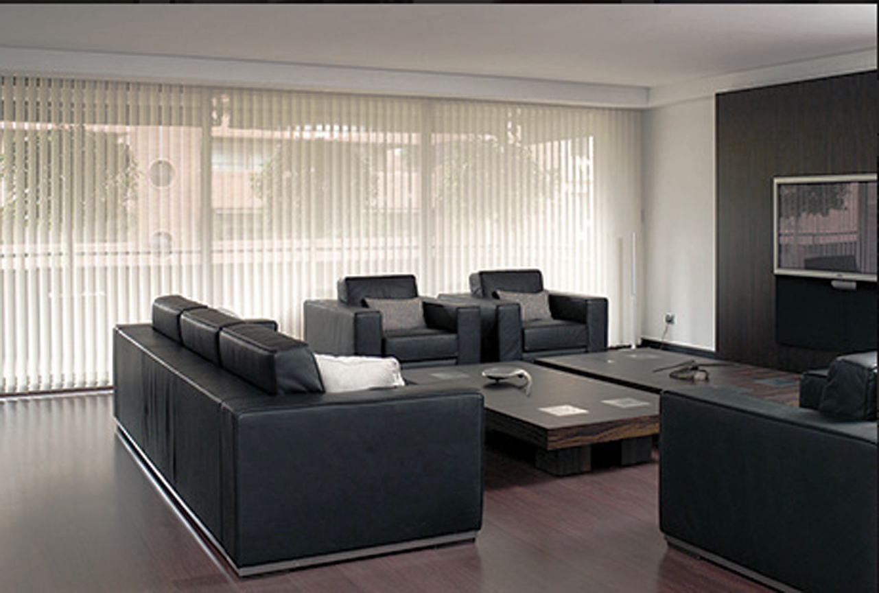 Curved pvc vertical blinds